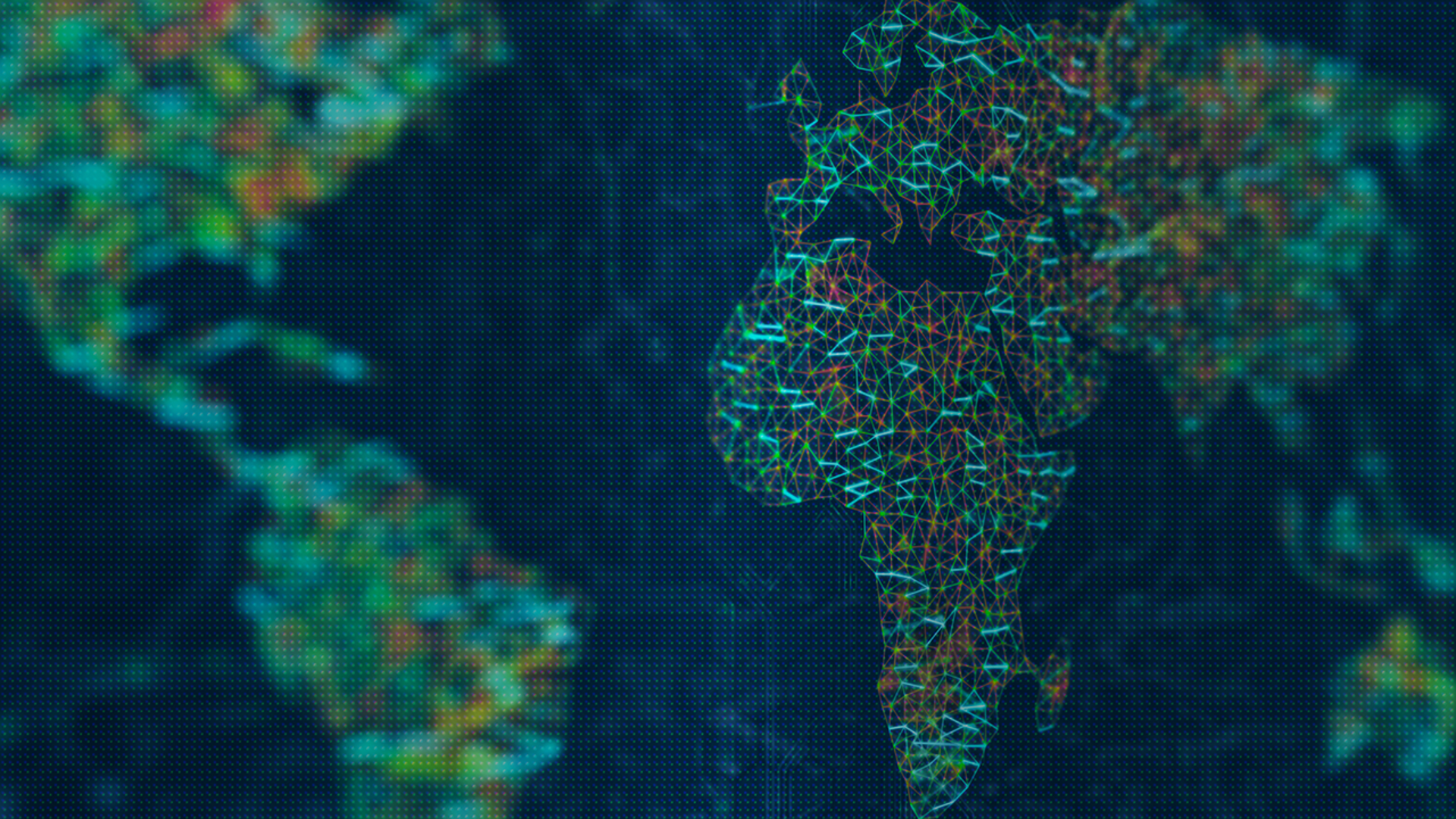 A world map is presented on a screen, illustrating geographical boundaries and locations across the globe.